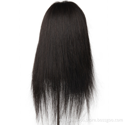 Barber styling black doll head human hair training head sales